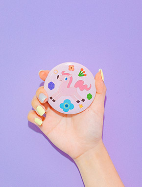 [Ponys Tail] Round Mini Mirror (2type)