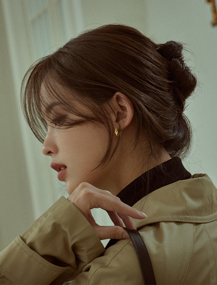 핑크에이지 탑커버 롱앞머리 루즈C컬 사이드뱅 정수리볼륨